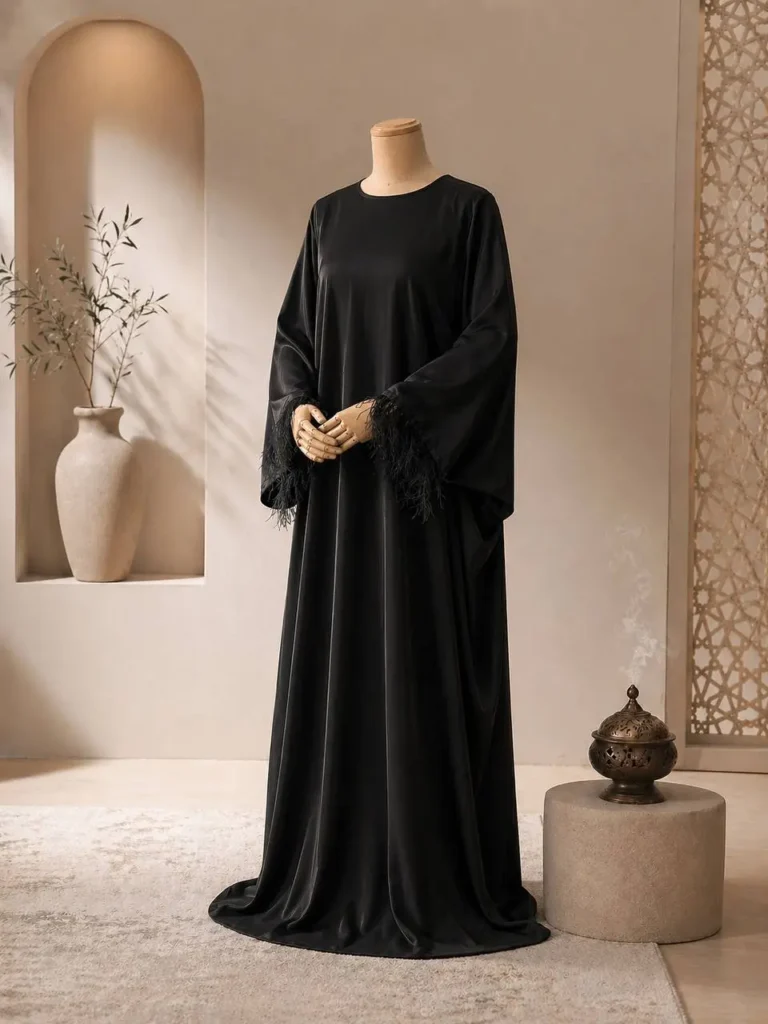 abaya amira noir 1